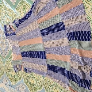 Multicolor tier dress